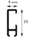 Querschnitt Bilderschiene 5220