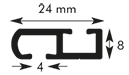 Querschnitt Flach-Objektschiene 3420